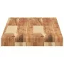 Estante flotante madera acacia maciza acabado aceite 100x30x4cm de , Estantes y estanterías - Ref: Foro24-3279615, Precio: 65...