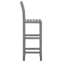 Küchenhocker 2 Einheiten massives Akazienholz grau von vidaXL, Küchenhocker - Ref: Foro24-312417, Preis: 142,02 €, Rabatt: %