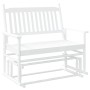 Massive Schiebebank aus weißer Pappelholz 118x70x104,5 cm. von , Schaukelstühle - Ref: Foro24-4008868, Preis: 117,71 €, Rabat...