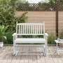 Banco deslizante madera maciza de álamo blanco 118x70x104,5 cm by , Rocking chairs - Ref: Foro24-4008868, Price: 157,58 €, Di...