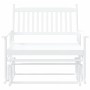 Massive Schiebebank aus weißer Pappelholz 118x70x104,5 cm. von , Schaukelstühle - Ref: Foro24-4008868, Preis: 117,71 €, Rabat...
