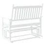 Banco deslizante madera maciza de álamo blanco 118x70x104,5 cm by , Rocking chairs - Ref: Foro24-4008868, Price: 157,58 €, Di...