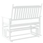 Massive Schiebebank aus weißer Pappelholz 118x70x104,5 cm. von , Schaukelstühle - Ref: Foro24-4008868, Preis: 117,71 €, Rabat...