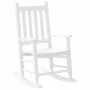 Schaukelstuhl für Kinder aus massiver weißer Pappelholz von , Schaukelstühle - Ref: Foro24-4008877, Preis: 76,34 €, Rabatt: %