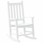 Schaukelstuhl für Kinder aus massiver weißer Pappelholz von , Schaukelstühle - Ref: Foro24-4008877, Preis: 77,38 €, Rabatt: %