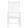 Schaukelstuhl für Kinder aus massiver weißer Pappelholz von , Schaukelstühle - Ref: Foro24-4008877, Preis: 76,34 €, Rabatt: %