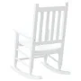 Schaukelstuhl für Kinder aus massiver weißer Pappelholz von , Schaukelstühle - Ref: Foro24-4008877, Preis: 76,34 €, Rabatt: %