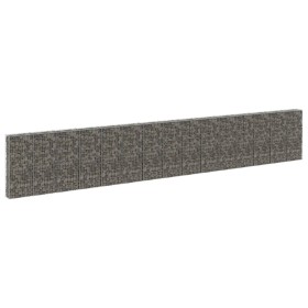 Gabionenwand mit Abdeckungen aus verzinktem Stahl 900x30x150 cm von vidaXL, Zaunpaneele - Ref: Foro24-147818, Preis: 685,56 €...