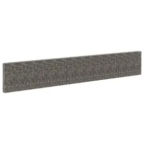 Gabionenwand mit Abdeckungen aus verzinktem Stahl 900x30x150 cm von vidaXL, Zaunpaneele - Ref: Foro24-147818, Preis: 640,30 €...