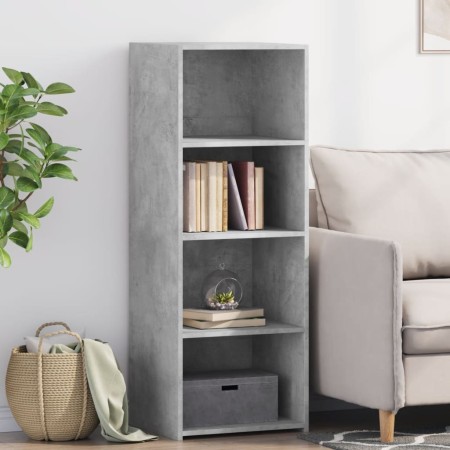 Hoher Schrank aus grauem Beton-Ingenieurholz 45x41x124 cm von , Sideboards - Ref: Foro24-846393, Preis: 66,11 €, Rabatt: %