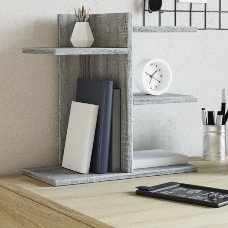 Organizador de escritorio madera ingeniería gris 42x21,5x42 cm by , Classification and organization - Ref: Foro24-848071, Pri...