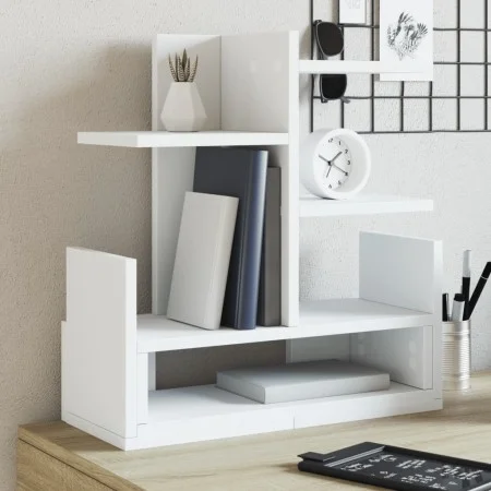Organizador escritorio madera ingeniería blanco 49x20x52,5 cm by , Classification and organization - Ref: Foro24-848073, Pric...