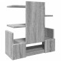 Schreibtisch-Organizer aus grauem Ingenieurholz, 49x20x52,5 cm. von , Klassifizierung und Organisation - Ref: Foro24-848078, ...