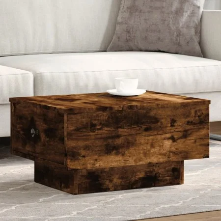 Mesa de centro madera de ingeniería roble ahumado 60x45x31 cm by , Coffee table - Ref: Foro24-848084, Price: 72,15 €, Discoun...