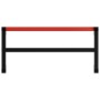 Black and red metal workbench structure, 120x57x79 cm. by vidaXL, Table legs - Ref: Foro24-147928, Price: 68,44 €, Discount: %