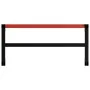 Black and red metal workbench structure, 120x57x79 cm. by vidaXL, Table legs - Ref: Foro24-147928, Price: 67,59 €, Discount: %