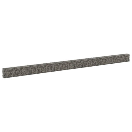 Gabion wall with galvanized steel covers 900x30x50 cm by vidaXL, fence panels - Ref: Foro24-147816, Price: 251,26 €, Discount: %