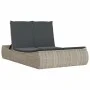 Tumbona doble con cojines ratán sintético gris claro by , Loungers - Ref: Foro24-368095, Price: 298,47 €, Discount: %