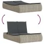 Tumbona doble con cojines ratán sintético gris claro by , Loungers - Ref: Foro24-368095, Price: 298,47 €, Discount: %