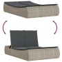 Tumbona doble con cojines ratán sintético gris claro by , Loungers - Ref: Foro24-368095, Price: 282,85 €, Discount: %