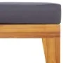 Modular footrest and dark gray cushion solid acacia wood by vidaXL, Modular outdoor sofas - Ref: Foro24-312153, Price: 96,32 ...