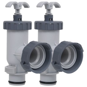 Plunger valves for pool 2 units by vidaXL, Pool and spa maintenance kits - Ref: Foro24-92801, Price: 29,52 €, Discount: %