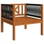 Gartenstuhl mit Kissen aus massivem Akazienholz von vidaXL, Modulare Sofas für den Außenbereich - Ref: Foro24-312432, Preis: ...