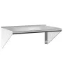 Edelstahl-Wandregal in Silber 75x45x31 cm von , Regale und Regale - Ref: Foro24-30274, Preis: 56,68 €, Rabatt: %