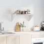 Estante de pared de acero inoxidable plateado 75x45x31 cm by , Shelves and shelves - Ref: Foro24-30274, Price: 64,17 €, Disco...