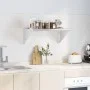 Estante de pared de acero inoxidable plateado 75x45x31 cm by , Shelves and shelves - Ref: Foro24-30274, Price: 56,68 €, Disco...