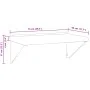 Edelstahl-Wandregal in Silber 75x45x31 cm von , Regale und Regale - Ref: Foro24-30274, Preis: 56,68 €, Rabatt: %