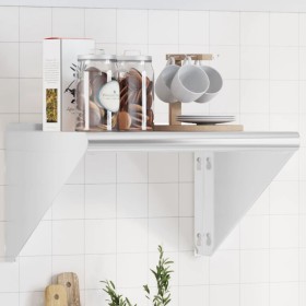 Edelstahl-Wandregal silber 50x45x31 cm von , Regale und Regale - Ref: Foro24-30276, Preis: 63,69 €, Rabatt: %