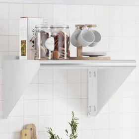Estante de pared acero inoxidable plateado 50x45x31 cm by , Shelves and shelves - Ref: Foro24-30276, Price: 55,25 €, Discount: %