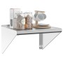 Estante de pared acero inoxidable plateado 50x45x31 cm de , Estantes y estanterías - Ref: Foro24-30276, Precio: 63,08 €, Desc...