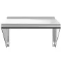 Estante de pared acero inoxidable plateado 50x45x31 cm de , Estantes y estanterías - Ref: Foro24-30276, Precio: 59,86 €, Desc...