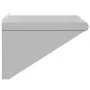 Estante de pared acero inoxidable plateado 50x45x31 cm de , Estantes y estanterías - Ref: Foro24-30276, Precio: 59,86 €, Desc...