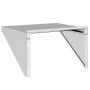 Estante de pared acero inoxidable plateado 50x45x31 cm de , Estantes y estanterías - Ref: Foro24-30276, Precio: 63,08 €, Desc...
