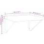Estante de pared acero inoxidable plateado 50x45x31 cm de , Estantes y estanterías - Ref: Foro24-30276, Precio: 63,08 €, Desc...