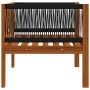 Silla de jardín con cojín madera maciza de acacia de vidaXL, Sofás modulares de exterior - Ref: Foro24-312432, Precio: 90,58 ...
