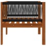 Silla de jardín con cojín madera maciza de acacia de vidaXL, Sofás modulares de exterior - Ref: Foro24-312432, Precio: 90,07 ...