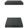 Estantes de pared 2 uds acero inoxidable negro 50x23,5x3 cm by , Shelves and shelves - Ref: Foro24-30295, Price: 34,36 €, Dis...