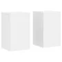 Soportes de plantas 2 uds madera ingeniería blanco 30x30x50 cm by , Pot stands - Ref: Foro24-852915, Price: 60,17 €, Discount: %