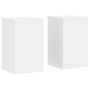 Soportes de plantas 2 uds madera ingeniería blanco 30x30x50 cm de , Soportes para macetas - Ref: Foro24-852915, Precio: 53,09...