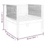 Gartenstuhl mit Kissen aus massivem Akazienholz von vidaXL, Modulare Sofas für den Außenbereich - Ref: Foro24-312432, Preis: ...