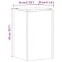 Pflanzenständer 2 Stück aus weißem Ingenieurholz 30x30x50 cm von , Topfständer - Ref: Foro24-852915, Preis: 60,17 €, Rabatt: %
