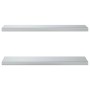 Wandregale 2 Stück Edelstahl silber 75x23,5x3 cm von , Regale und Regale - Ref: Foro24-30283, Preis: 60,77 €, Rabatt: %