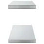 Estantes de pared 2 uds acero inoxidable plateado 75x23,5x3 cm de , Estantes y estanterías - Ref: Foro24-30283, Precio: 61,14...