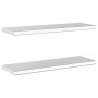 Wandregale 2 Stück Edelstahl silber 75x23,5x3 cm von , Regale und Regale - Ref: Foro24-30283, Preis: 60,77 €, Rabatt: %
