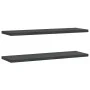 Wandregale 2 Stück Edelstahl schwarz 100x30x3 cm von , Regale und Regale - Ref: Foro24-30288, Preis: 58,27 €, Rabatt: %