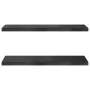Wandregale 2 Stück Edelstahl schwarz 100x30x3 cm von , Regale und Regale - Ref: Foro24-30288, Preis: 58,27 €, Rabatt: %